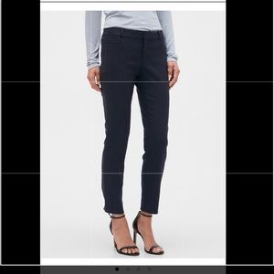 Banana Republic Sloan Jacquard pants 👖 blk/nvy 12